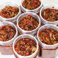 五味格香辣火焙鱼虾米酱湖南特产柴火鱼下饭菜小鱼仔零食280g瓶【3月29日发完】