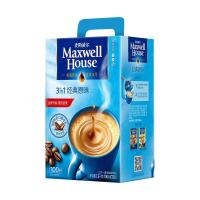 [可选顺丰配送]麦斯威尔原味咖啡速溶咖啡粉三合一100条礼盒装1.3kg官方授权