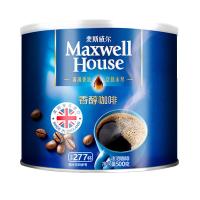 英国进口麦斯威尔香醇速溶无糖添加黑咖啡特浓纯咖啡粉500g罐装