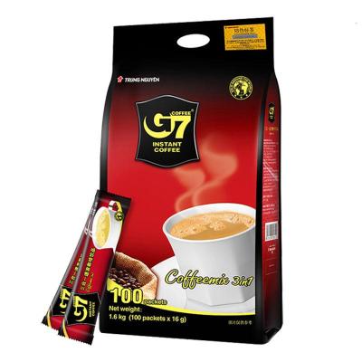 进口中原G7咖啡1600克100条越南三合一速溶咖啡粉特浓
