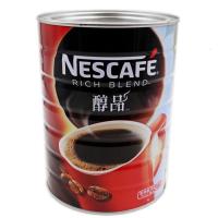 进口雀巢咖啡醇品黑咖啡速溶原味特浓纯咖啡粉无糖清咖罐装500g