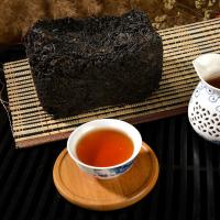 [送茶壶 刮油]湖南安化黑茶陈年天尖散茶正宗 安华黑茶湖南特产