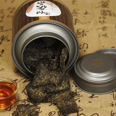 泾阳茯茶 泾域黑茶 陕西茯砖茶金花伏茶陕西特产西安茶叶散金200g