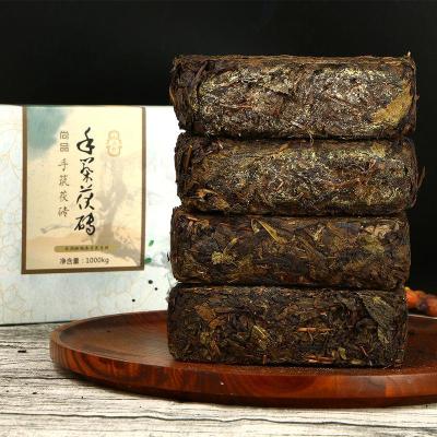 黑茶 送同款 1公斤黑茶茶叶 安化黑茶 金花茯砖黑茶 特价