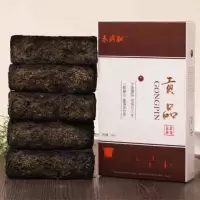 黑茶高品质 贡品茯砖1000克 黑茶湖南安化黑茶金花茯砖特级 黑茶