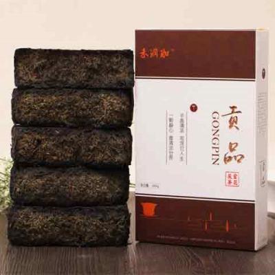 黑茶高品质 贡品茯砖1000克 黑茶湖南安化黑茶金花茯砖特级 黑茶