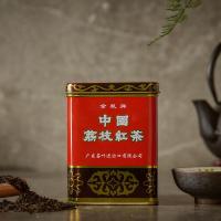 金帆茶叶红茶养胃茶荔枝礼盒装特级200克浓香型功夫茶果味罐装
