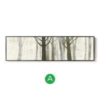 墨斗鱼 现代简约客厅绿植装饰画抽象沙发背景墙挂画酒店卧室风景床头画 赞歌 赞歌A 外框尺寸120*30cm