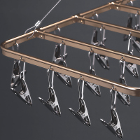 晒袜子晾衣架晒架多夹子功能凉衣夹专用挂内衣内裤家用不锈钢神器