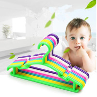 儿童衣架50支塑料衣撑晾衣架成人宝宝新生儿婴儿防滑加粗裤子架