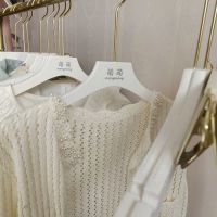 防滑无痕塑料仿木质衣架女装服装店用衣挂金色加长钩子裤架衣架子