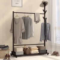 铁艺落地衣帽架卧室家用挂衣架货架展示架多功能衣服置物架子挂包