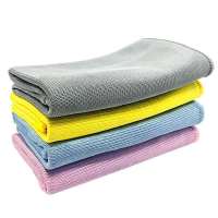 擦玻璃镜子神器不掉毛抹布厨房清洁布擦桌擦碗擦车毛巾百洁布|3条装(30*40cm)颜色随机