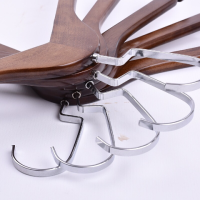 实木衣架服装店复古家用卧室衣柜防滑木质衣服架木头女装衣挂撑子