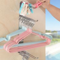 衣架收纳神器 304不锈钢壁挂阳台收纳神器免打孔衣架收纳整理架