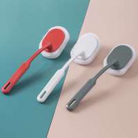 浴室长柄海绵擦长刷子墙壁清洁刷浴缸海棉刷地板瓷砖刷海绵百洁布|长柄魔力刷[颜色随机] 1个