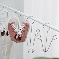 不锈钢晒鞋神器晾鞋架多功能晒鞋架窗台室外阳台挂钩窗外晾晒衣架