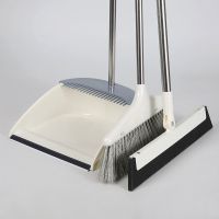 扫把套装家用软毛猪毛扫地笤帚簸箕扫头发神器单个魔术扫帚地刮包|塑料扫把+簸箕+刮水器+刮齿[四件套