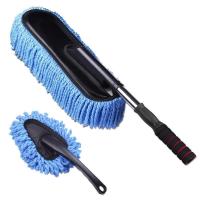 可伸缩升级蜡拖除尘车掸子擦车套装拖把洗车刷车清洁工具汽车用品|洗车除尘拖把2件套