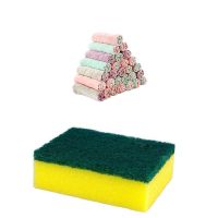 大号洗碗海绵擦清洁刷子纳米魔力擦刷锅洗锅神器家用洗碗布百洁布|+7片双面洗碗布B 10片大号海绵刷