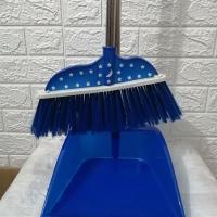单个扫把簸箕套装组合家用加厚扫帚扒抖扫地刮水器笤帚|【两件套】星星⭐️款（宝石蓝）