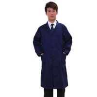 韩版时尚围裙女成人罩衣男迷彩工作服大褂耐磨长款防尘耐脏搬运工|纯深蓝色大褂