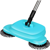 扫地机手推式吸尘器家用软扫把簸箕套装组合魔法扫帚笤帚神器|共1拖布(无售后) 新版天空蓝