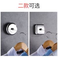 阳台隐形伸缩晾衣绳免打孔室内收缩钢丝绳浴室晾衣架宿舍晒衣神器