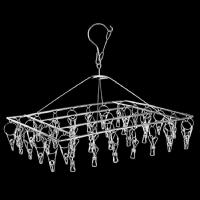 加粗实心不锈钢袜架防风晾衣架晒袜子内衣挂架家用多功能儿童夹子