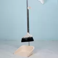 魔法扫把簸箕套装组合家用扫地笤帚扫帚地刮撮箕刮水器扫发神器|经典款:米白色扫把+簸箕