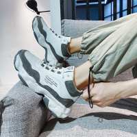 胜耐尅格精品精选特卖男鞋2020新款秋季运动休闲高帮板鞋男士韩版潮流百搭网红老爹潮鞋正品打折折扣