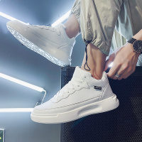 胜耐尅格精品精选特卖男鞋2020新款秋季防臭休闲帆布板鞋男士韩版潮流百搭高帮小白潮鞋正品打折折扣