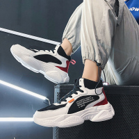 胜耐尅格精品精选特卖男鞋2020新款秋季韩版潮流老爹潮鞋男运动士休闲百搭高帮帆布板鞋正品打折折扣