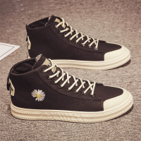 胜耐尅格精品精选特卖男鞋2020新款秋季高帮帆布板鞋男士韩版潮流青年布鞋百搭休闲潮鞋正品打折折扣