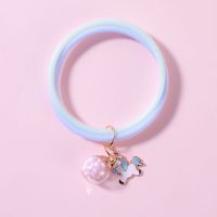 韩国少女驱蚊手环学生儿童婴儿夏季便携防蚊神器户外随身驱蚊手链F9|手环-独角兽蓝色 两个装