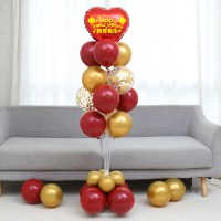 2021商场店铺气球装饰春节装扮活动场布置新年快乐元旦公司|[happynewyear新年快乐][1.65米]气球树