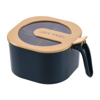 调料盒四格一体套装厨房用品收纳家用调味品瓶装味精的盐罐糖罐子|夕雾蓝