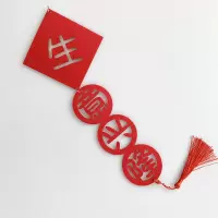 牛年春节2021布置用品春联对联挂件装饰新年挂饰过年场景客厅室内|迷你串(生意兴隆)