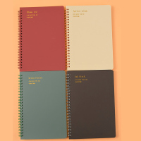 高中生学生用小ppins风文艺随身记事本笔记本子b5清新a5读书a4线圈本方格子本网格大学生考研横线本小