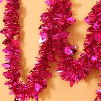 拉花装饰毕业典礼房间舞台丝带室内彩带开业晚会用品布置店铺彩条|凤尾款玫红