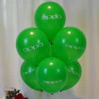 气球汽球qiqiu加厚华为分期汽球oppovivo5g手机店装饰手机店|绿色oppo气球100个