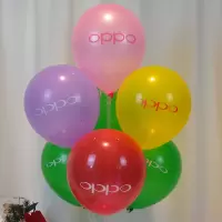 气球汽球qiqiu加厚华为分期汽球oppovivo5g手机店装饰手机店|粉色oppo气球100个