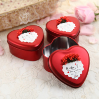 成品喜糖铁盒婚礼结婚糖盒包装喜糖礼盒用品创意盒子空盒|薰衣草-宝石红 73个中号[不含糖]