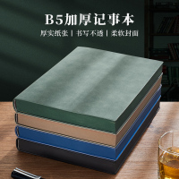 日记本加厚b5大号超厚子软皮面工作记录大学生logo商务办公记事本可印文艺精致笔记本