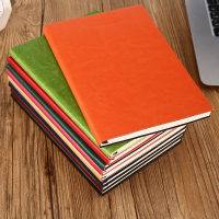 笔记本办公室书写笔记本子商务会议团购文具logo记录本软皮面大学生大学生a5日记本笔记本子加厚