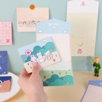 表白小卡片生日祝福信封学生diy留言明信片创意ins格子|新款6份套装