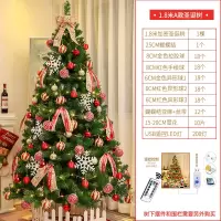 圣诞树套餐家用摆件圣诞节装饰品ins网红加密1.5米/1.8米豪华套装|1.8米A款红色圣诞树套餐(不含地上摆件)