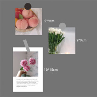 彩色油画装饰贴纸贴画北欧艺术宿舍墙面风墙贴卡片ins卡片房间|K021水蜜桃3张送圆点贴纸