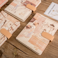 恋录本爱情记录主题手账本ins风手帐本记事本日式彩页插画笔记本文具可爱少女心女生日记情侣日记本
