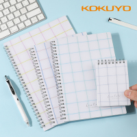 笔记本记事本wsg-日本格子snla装订本清新印象线圈本双螺旋易撕